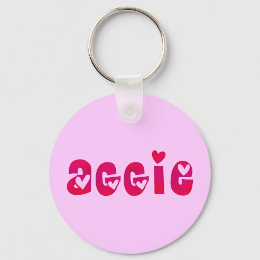 Aggie in hart sleutelhanger (Voorkant)