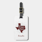Aggie Maroon Home Sweet Home Texas Bagagelabel (Voorkant verticaal)