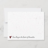 Aggie Maroon Home Sweet Home - Texas Notitiekaartje (Achterkant)