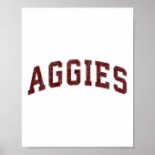 Aggies Lovers Aggies Souvenir Mannen Vrouwen Kinde Poster (Voorkant)