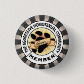 Aggressief Beer badge Ronde Button 3,2 Cm (Voorkant)