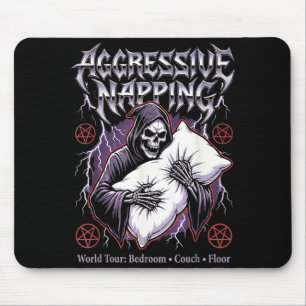 Aggressieve Napng Grappige Zware Metal Grim Reaper Muismat