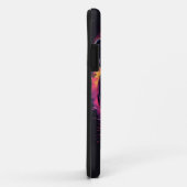 Aggressieve panterkunst in neonkleuren Case-Mate iPhone case (Achterkant/rechts)