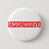 Aggressieve stempel ronde button 5,7 cm (Voorkant)