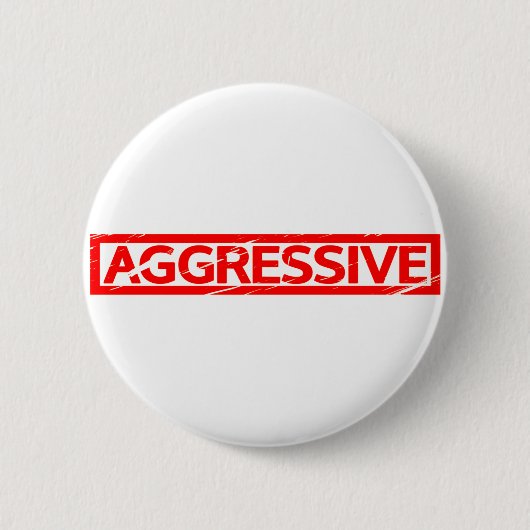 Aggressieve stempel ronde button 5,7 cm (Voorkant)
