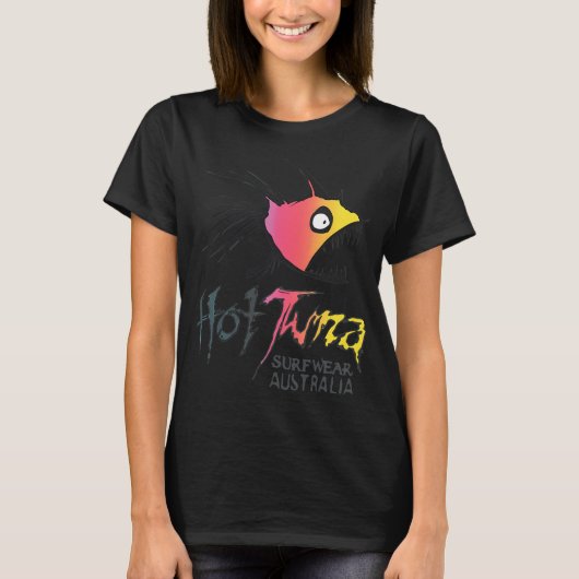 Aggressieve Vis Gradiënt Surf T-shirt (Voorkant)