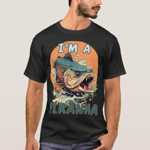 Aggressieve Vissen Vissen Kunst T-shirt