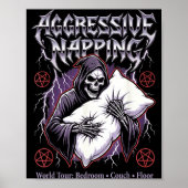 Aggressive Napng Funny Heavy Metal Grim Reaper Sle Poster (Voorkant)