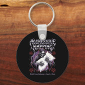 Aggressive Napng Funny Heavy Metal Grim Reaper Sle Sleutelhanger (Voorkant)