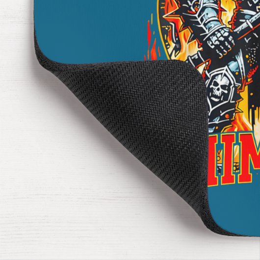 Aggressively Whimsical Dark Fantasy Warrior Battle Muismat (Hoek)