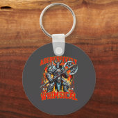 Aggressively Whimsical Dark Fantasy Warrior Battle Sleutelhanger (Voorkant)