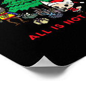 Aggretsuko Alles is niet rustig Kerstmis T- Poster (Hoek)