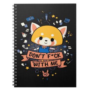 Aggretsuko Cute Red Panda   Cute Panda Lover Notitieboek