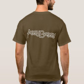 AggyBaggy mannen logo 2-zijdig donker t-shirt (Achterkant)