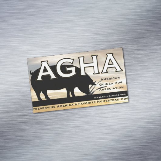 AGHA-kleurenmagneet Magnetisch Visitekaartje (Voorbeeld)