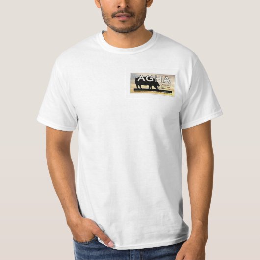 AGHA-Logo op Mannen T-shirt (Voorkant)