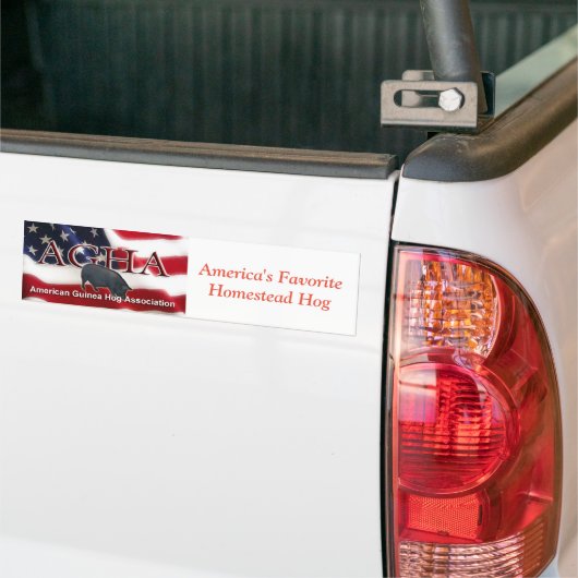 AGHA Patriottische Bumpersticker (Op Truck)