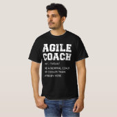 Agile Coach-definitie voor iemand die Agile verbet T-shirt (Voorkant volledig)