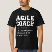 Agile Coach-definitie voor iemand die Agile verbet T-shirt (Voorkant)