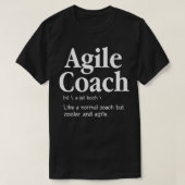 Agile Coach Funny Dictionary Like A Normal Coach B T-shirt (Design voorkant)