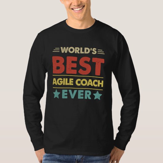 Agile Coach Profession World's Best Agile Coach Ev T-shirt (Voorkant)