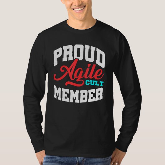 Agile Cult Lid Scrum Project Management PM Coac T-shirt (Voorkant)