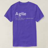 Agile delivering values and making life better t-shirt (Design voorkant)