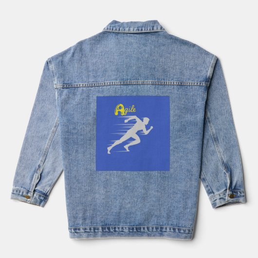 Agile Denim Jacket (Achterkant)