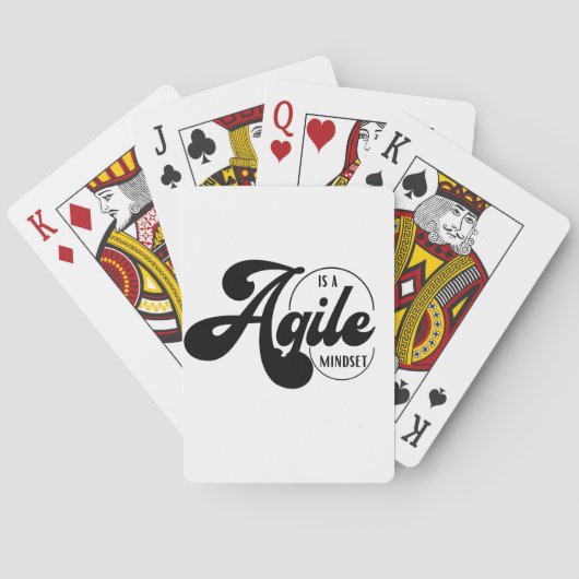Agile is een mentaliteit  pokerkaarten (Achterkant)