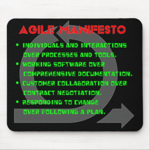 Agile Manifesto Mousepad Muismat