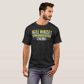 Agile mentaliteit Geïnstalleerd Agile projectbehee T-shirt (Voorkant volledig)