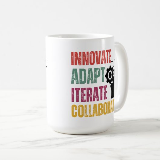 Agile Mindset Core Principles Positief Denken Koffiemok (Voorkant rechts)