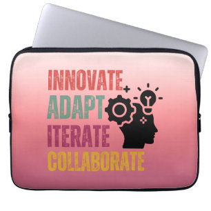 Agile Mindset Core Principles Positief Denken Laptop Sleeve