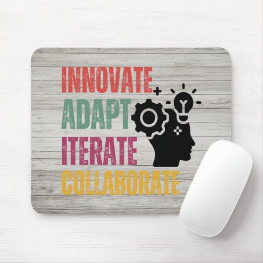 Agile Mindset Core Principles Positief Denken Muismat (Met muis)