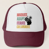Agile Mindset Core Principles Positief Denken Trucker Pet (Voorkant)