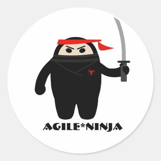 Agile Ninja Stickers (Voorkant)