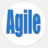 Agile Ronde Sticker (Voorkant)