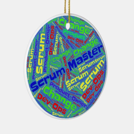 AGILE SCRUM-DESIGN KERAMISCH ORNAMENT (Rechts)