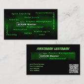 Agile Scrum Master voor agile projectbeheer Visitekaartje (Voorkant / Achterkant)