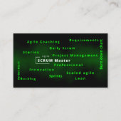 Agile Scrum Master voor agile projectbeheer Visitekaartje (Voorkant)