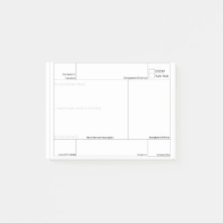 Agile Scrum Story Planning Aid Story Sticky Post-it® Notes