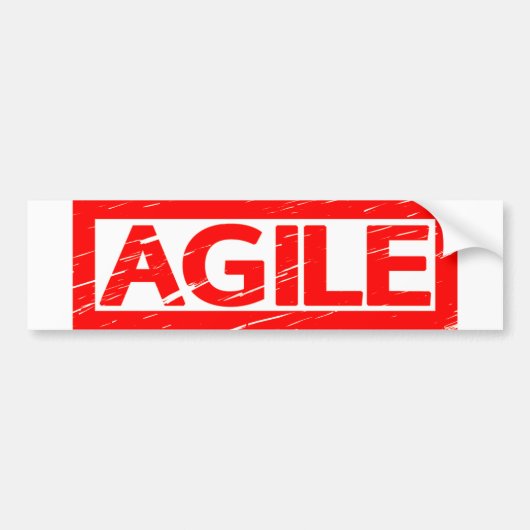 Agile Stamp Bumpersticker (Voorkant)