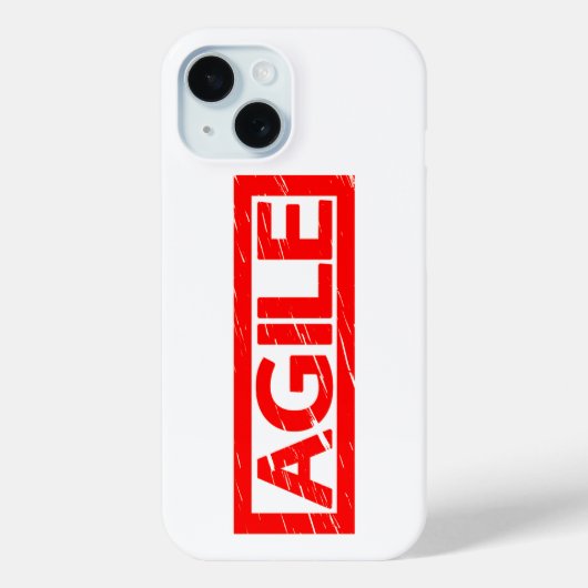 Agile Stamp Case-Mate iPhone Case (Achterkant)