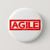Agile Stamp Ronde Button 5,7 Cm (Voorkant)