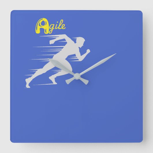 Agile Vierkante Klok (Voorkant)
