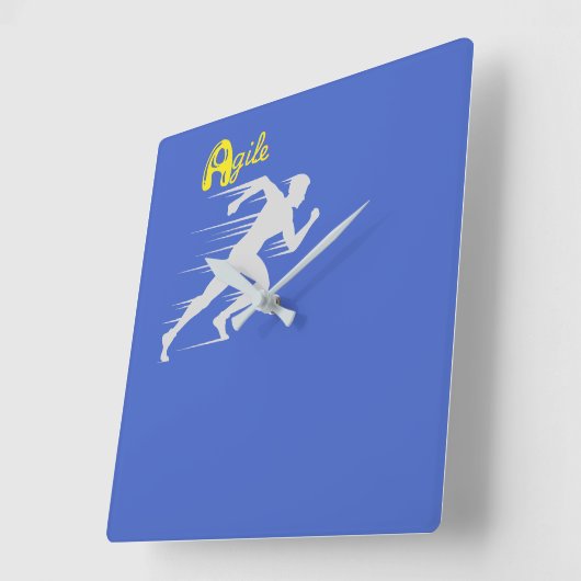 Agile Vierkante Klok (Hoek)