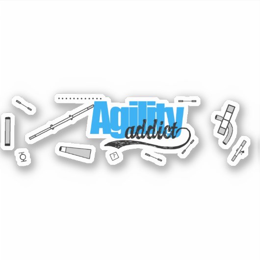 Agility Addict Course Map Sticker (Voorkant)
