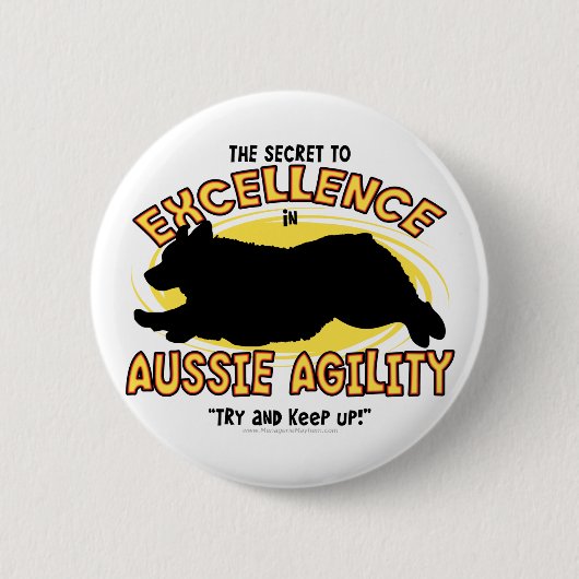 Agility Australian Shepherd Secret Button (Voorkant)
