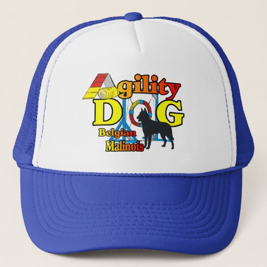 Agility Belgian Malinois Cadeaus Trucker Pet (Voorkant)