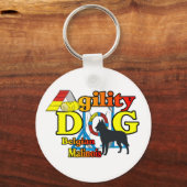 Agility Belgium Malinois Gifts Sleutelhanger (Voorkant)